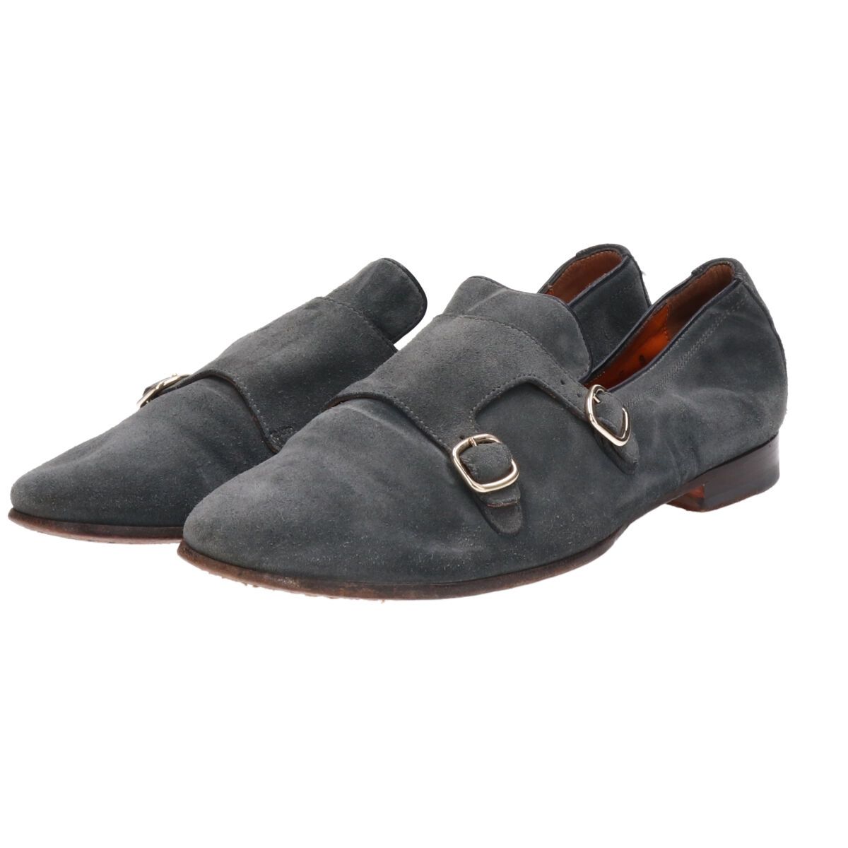 古着 サントーニ SANTONI ダブルモンクストラップシューズ イタリア製