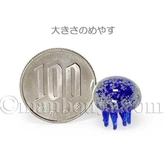 クラゲ グッズ ガラス細工 ミニチュア 雑貨 水族館 グラススクエア