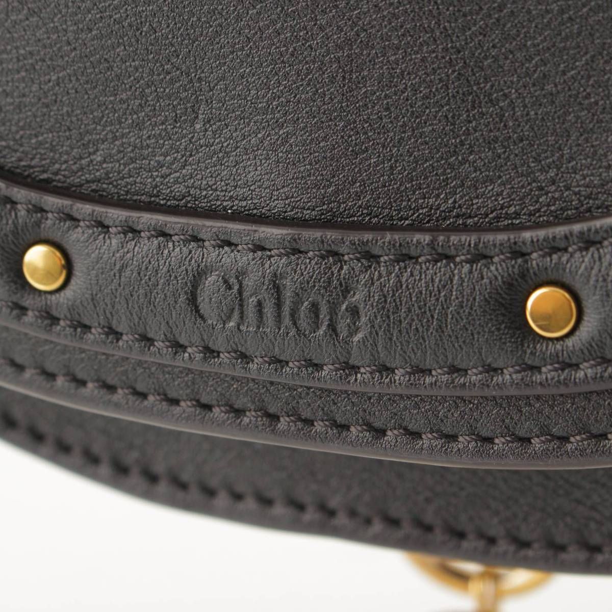 クロエ　ナイル ミノディエール　ブラック　美品 クロエ】Chloe ナイル ミノディエール レザー 2way ショルダー