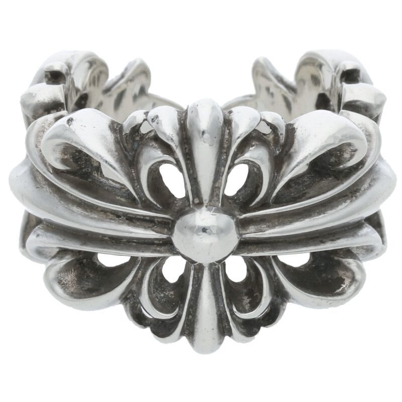 クロムハーツ ×シルバー DBL FLRL CRS/ダブルフローラルクロス