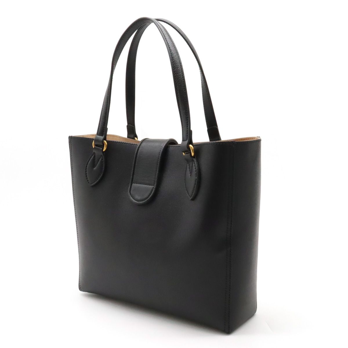 美品 グッチ GGマーモント レザー 2WAY トート 肩掛け ショルダー 黒 グッチ(GUCCI)グッチ GGマーモント 2wayショルダーバッグ