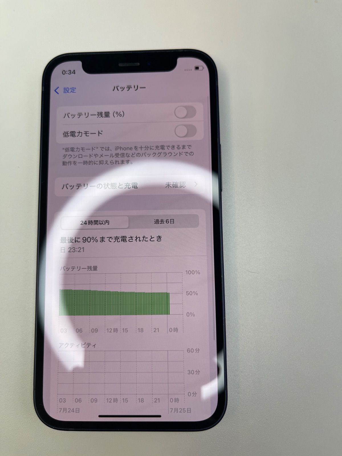 美品 iPhone 12 mini 128GB ブラック バッテリー100% MGDJ3J/A