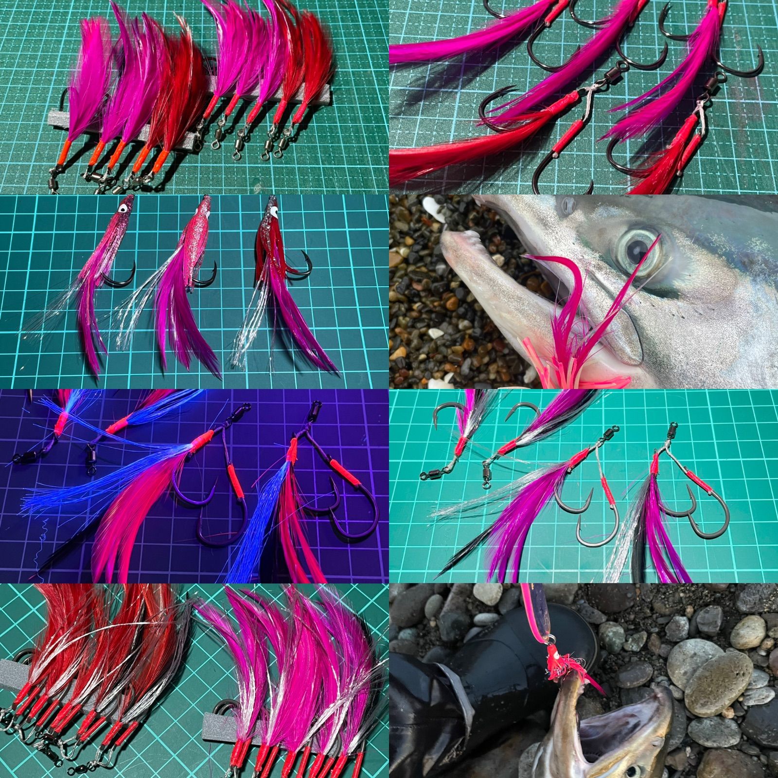 アキアジ各号2セット 注文好評、カラフト、鮭、鮭ルアー、ふかせ