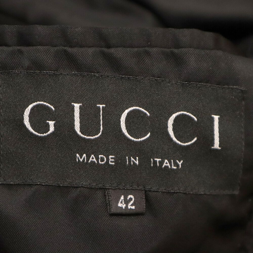 GUCCI (グッチ) モヘア ウール バンブーボタン フーデッド ダッフル