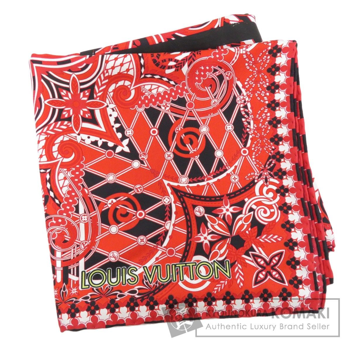 LOUIS VUITTON ルイヴィトン M78659 ロゴモチーフ スカーフ シルク