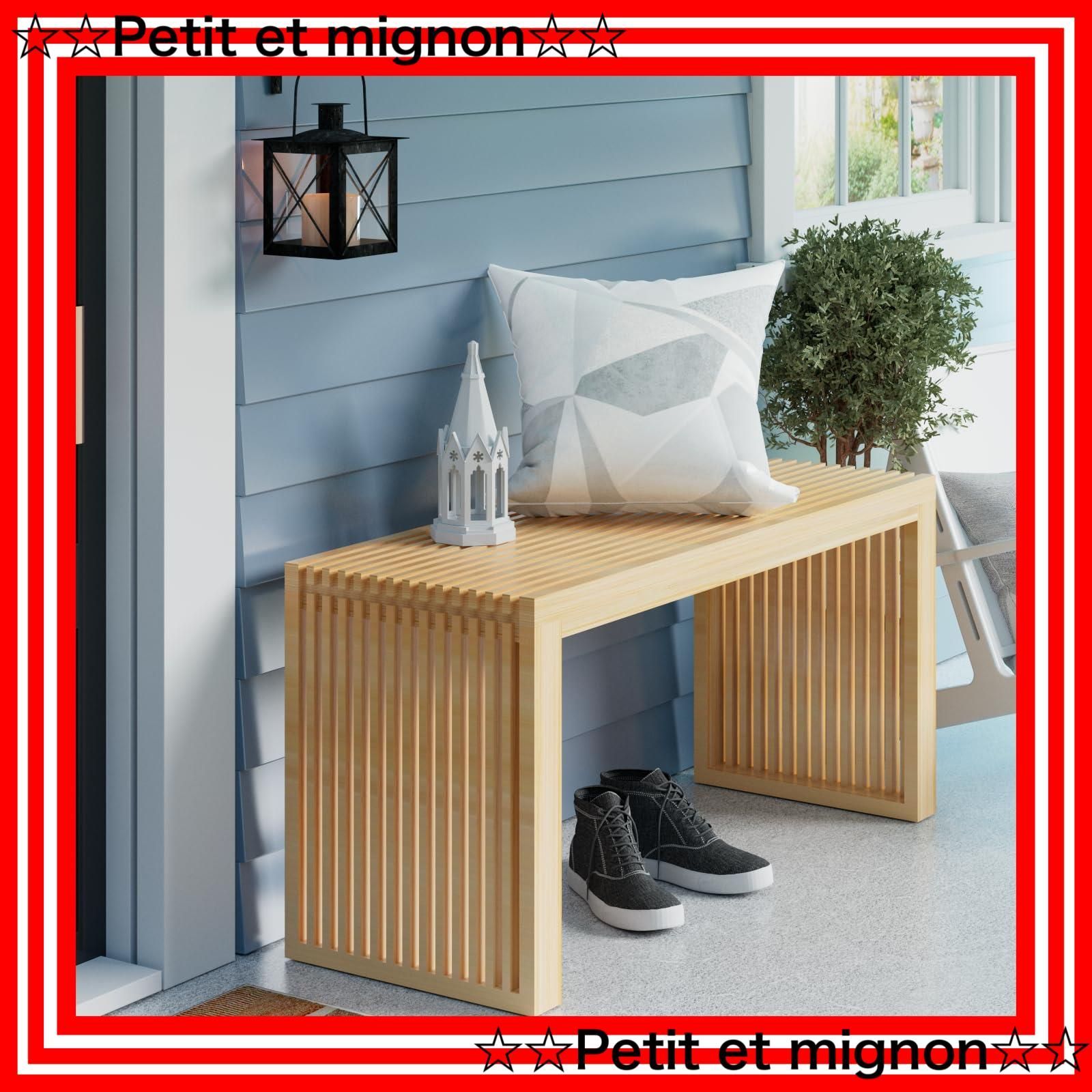 竹製ダイニング 玄関ベンチ90x43x33cm