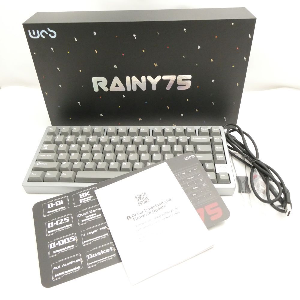 WOBKEY Rainy75 RT Lite 有線 ゲーミングキーボード FPS eスポーツ PC周辺機器 HY1697