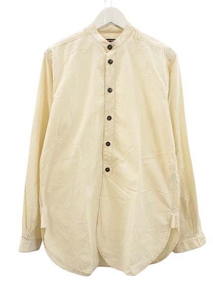 フランクリーダー バンドカラーシャツ フランクリーダー FRANK LEDER バンドカラーシャツ ノーカラー