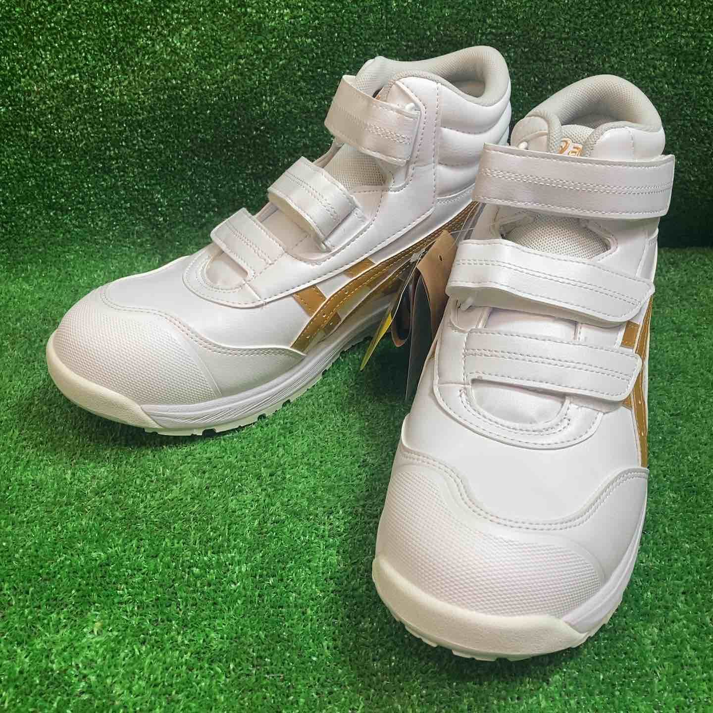 アシックスワーキング asics ウィンジョブ WINJOB CP312 ホワイト×ピュアゴールド 26.5cm 3E 川越店