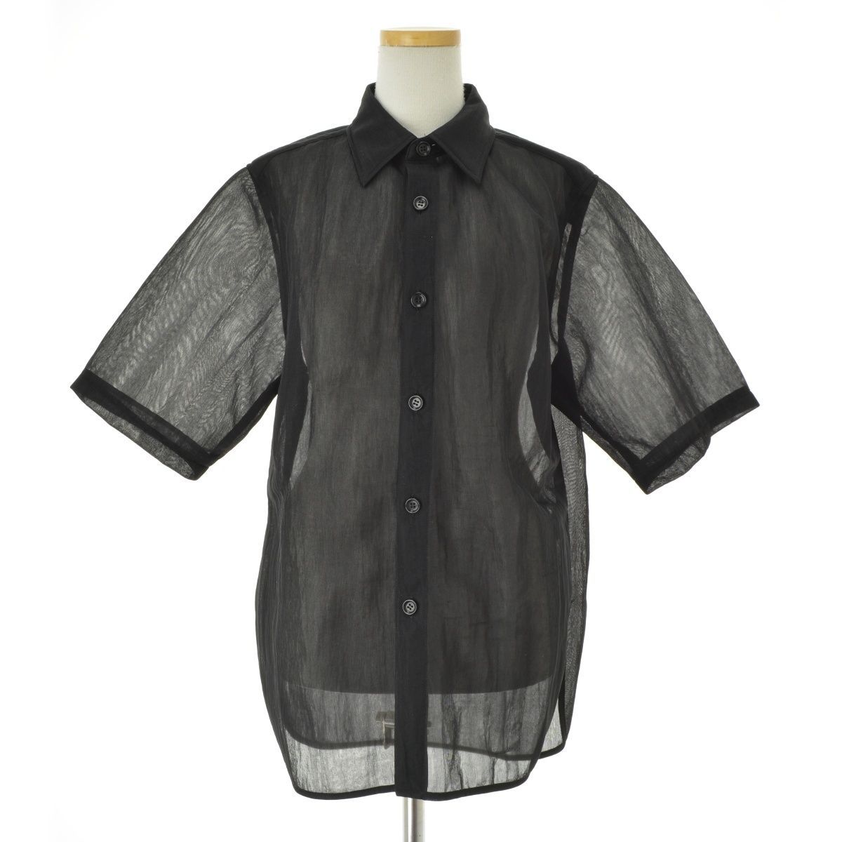 IIROT / イロット】018-022-WSH27 Sheer nylon shirt五分袖シャツ 