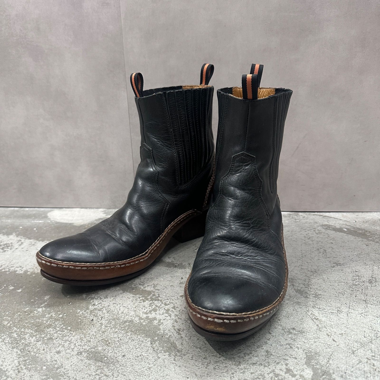 Maison Margiela レザー ウエスタンブーツ メゾンマルジェラ 42 1087M1 