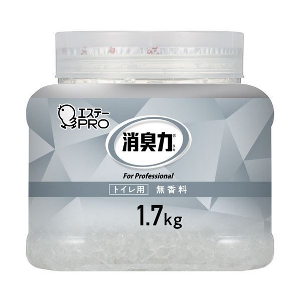 まとめ エステー 消臭力業務用消臭剤 クラッシュゲルタイプ トイレ用 無香料 本体 1.7kg 1個 ×3セット