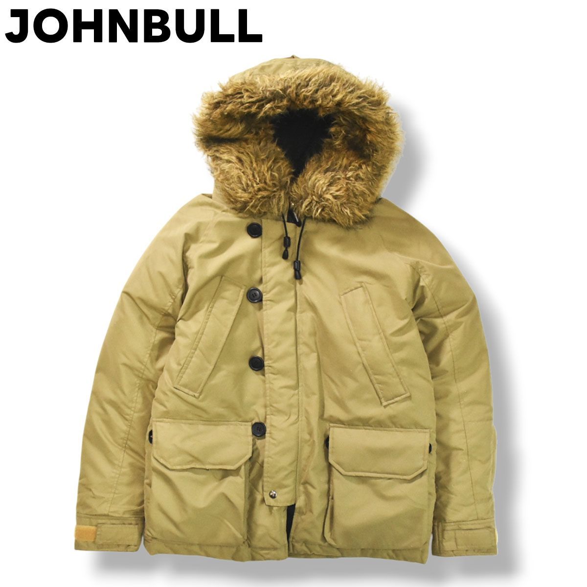 極暖】 ジョンブル JOHNBULL フードファー N-3B ダウン フライト 