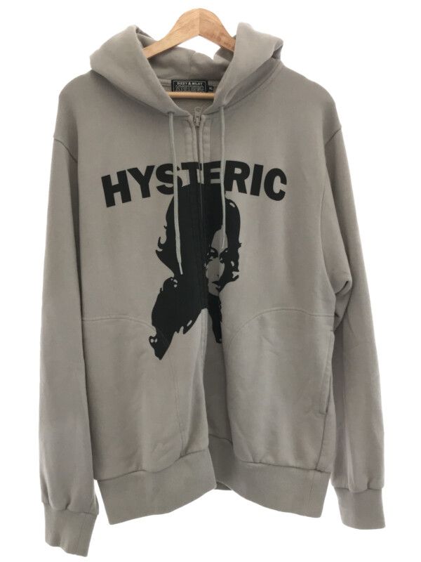 ヒステリックグラマー　ジップパーカー　グレー 中古・古着通販】Hysteric Glamour (ヒステリックグラマー