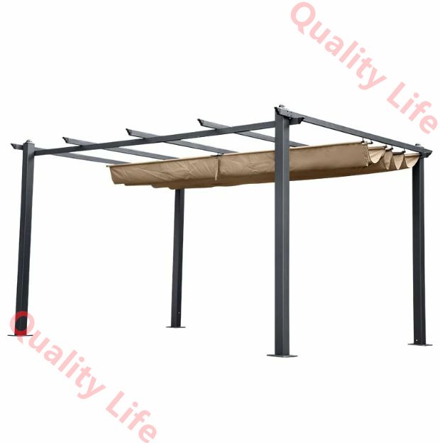 アウトドア 格納式パーゴラキャノピー