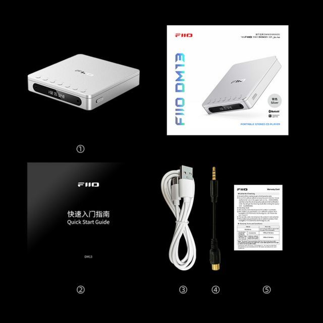 ロゴ入りクロスプレゼント》 FIIO ポータブル CDプレーヤー