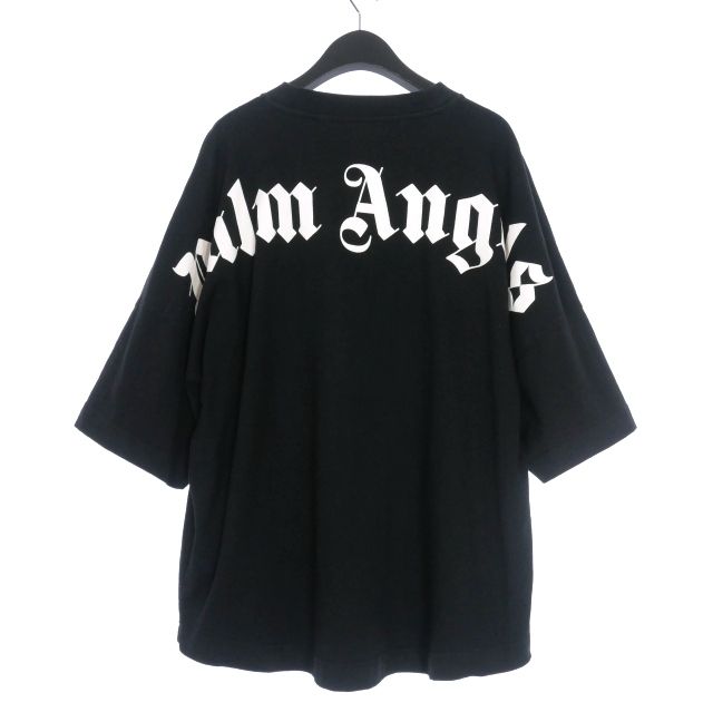 Palm Angels パームエンジェル/半袖ジャージ M ロゴ総柄 パームエンジェルス PALM ANGELS バックロゴ オーバーサイズT