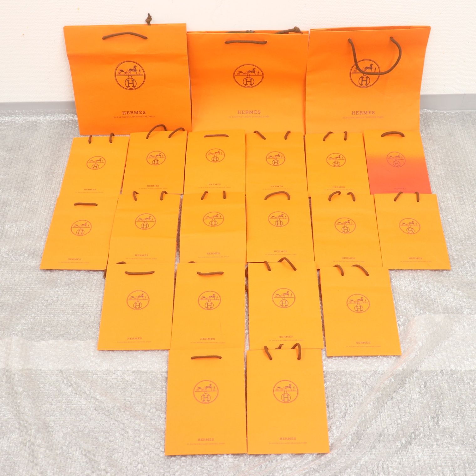 ITXS7OR64ZQ0 HERMES エルメス BOX ショッパー 純正 紙袋 オレンジ