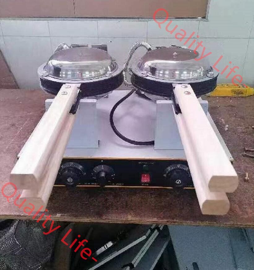 電気 スイーツ エッグ バブル ワッフルメーカー 2連 単相１0０V 業務用 厨房機器 飲食店