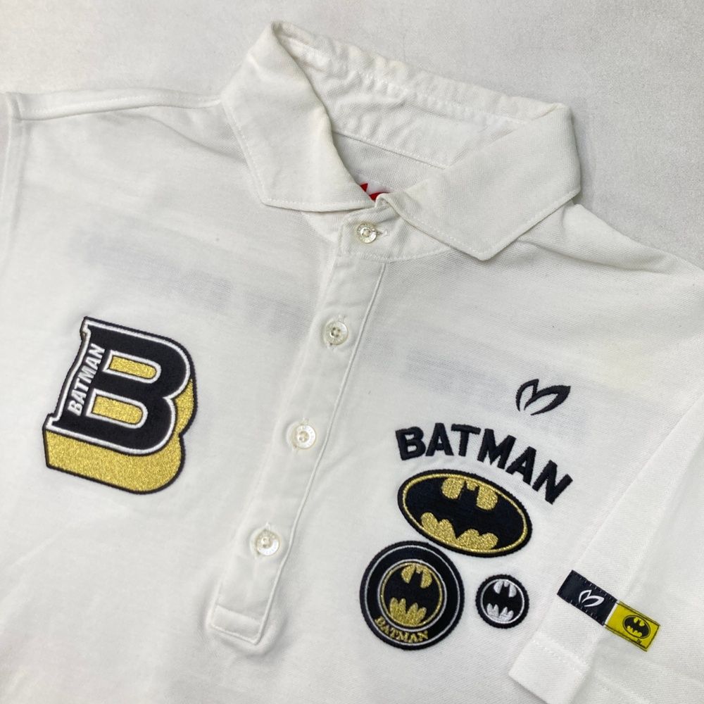 値下げ！美品マスターバニーエディション ×BATMAN 10周年モデル 半袖ポロ サイズ：0 MASTER BUNNY EDITION マスターバニーエディション 10