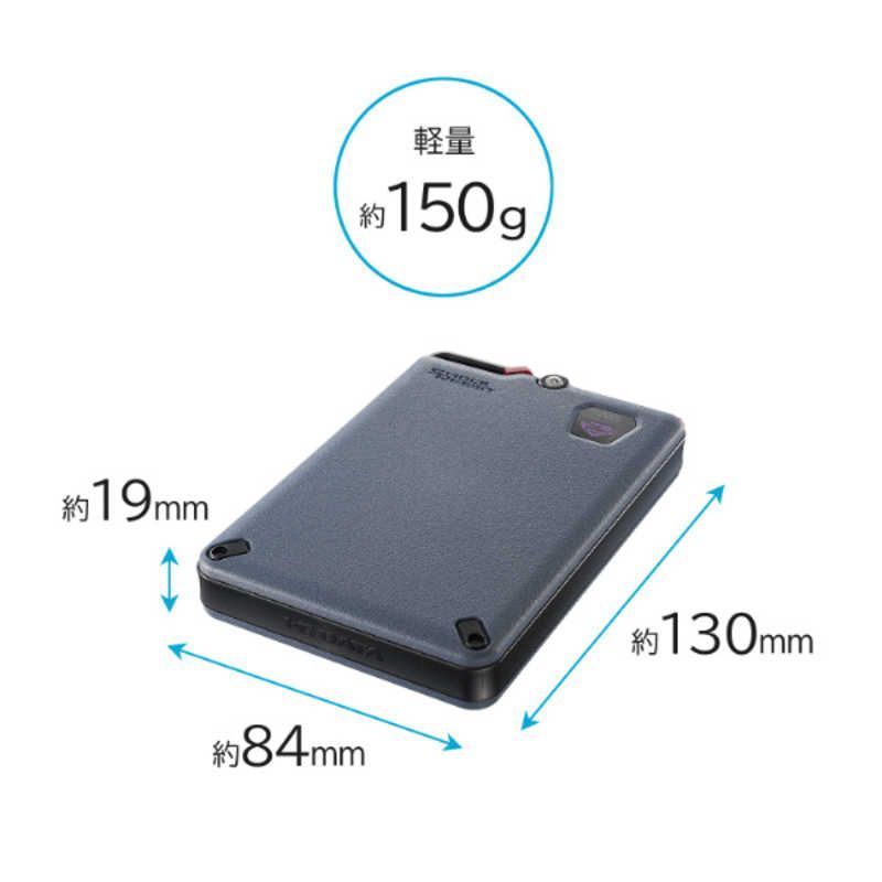 IOデータ 外付けSSD BizDAS 500GB ポータブル型 ブラック SSPD-SUTC500