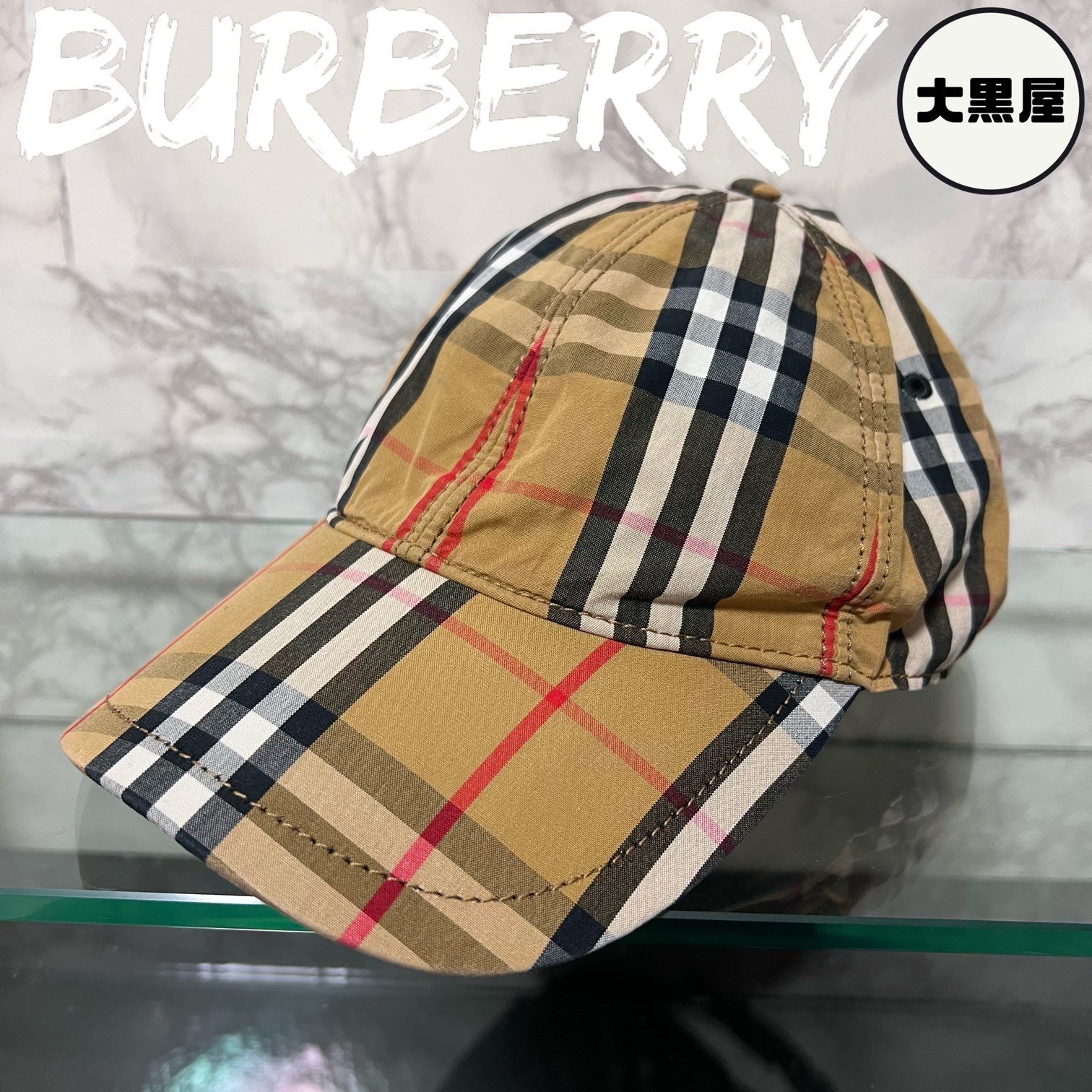 BURBERRY/バーバリー ノバチェック ベースボールキャップ-