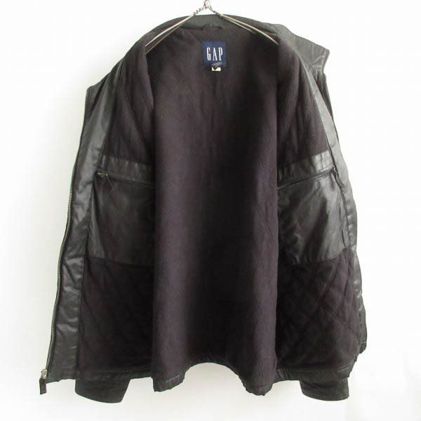 90s 短丈 GAP オールドギャップ ボンバージャケット 中綿 古着 ブラック 楽天市場】90 OLD GAP オールド ギャップ 短丈 レザージャケット 黒 L