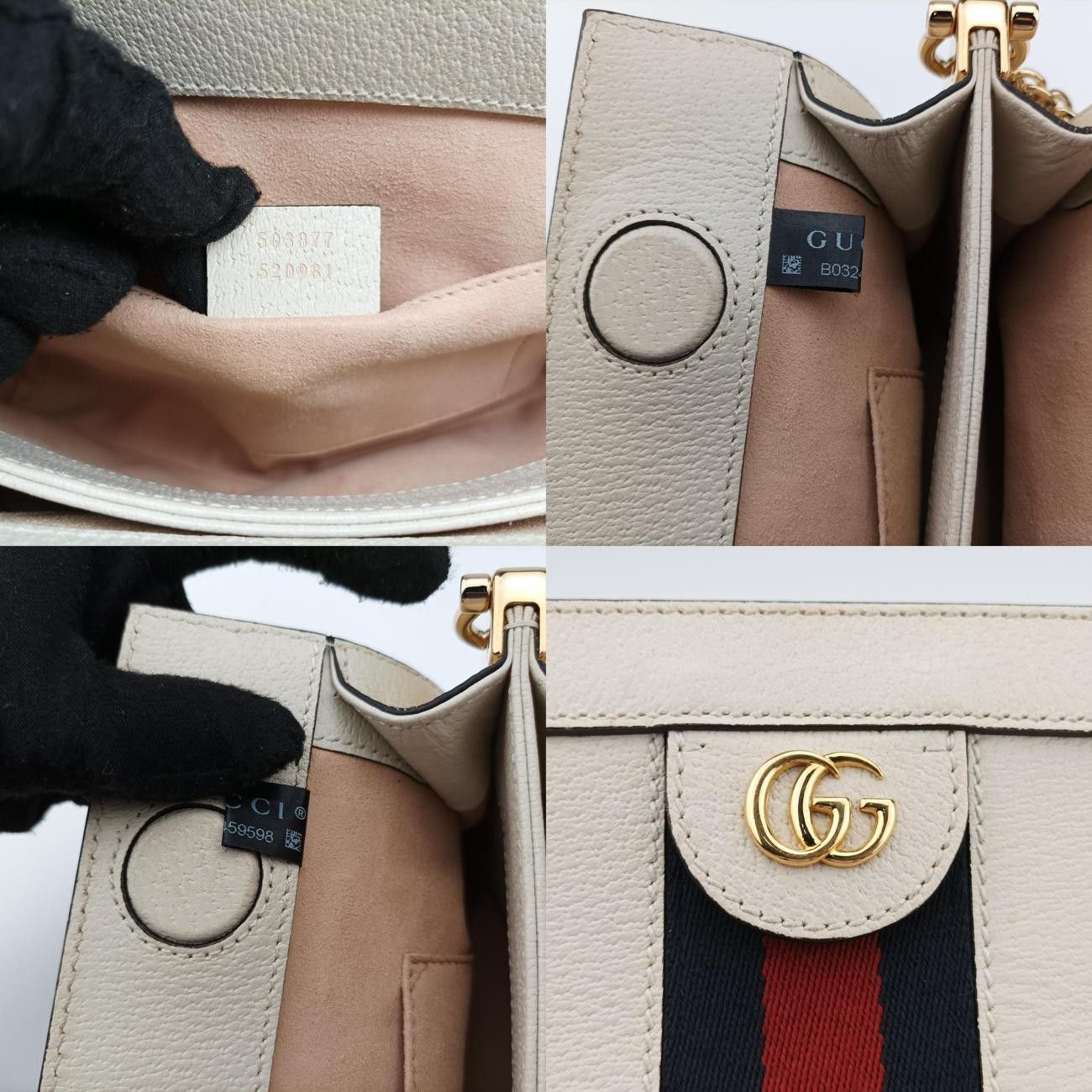 グッチGucciオフィディアホワイトレザー503877B032459598