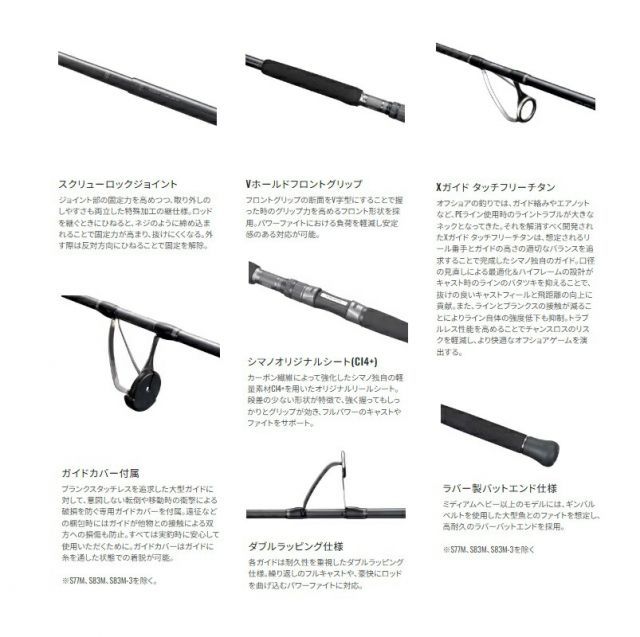 シマノ 24 オシアプラッガー フルスロットル S83M-3 | 釣具 釣り