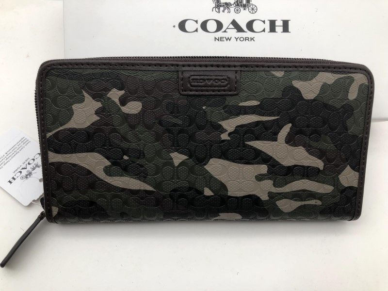 コーチ COACH 長財布 財布 ファティーグカモフラージュ メンズ 迷彩