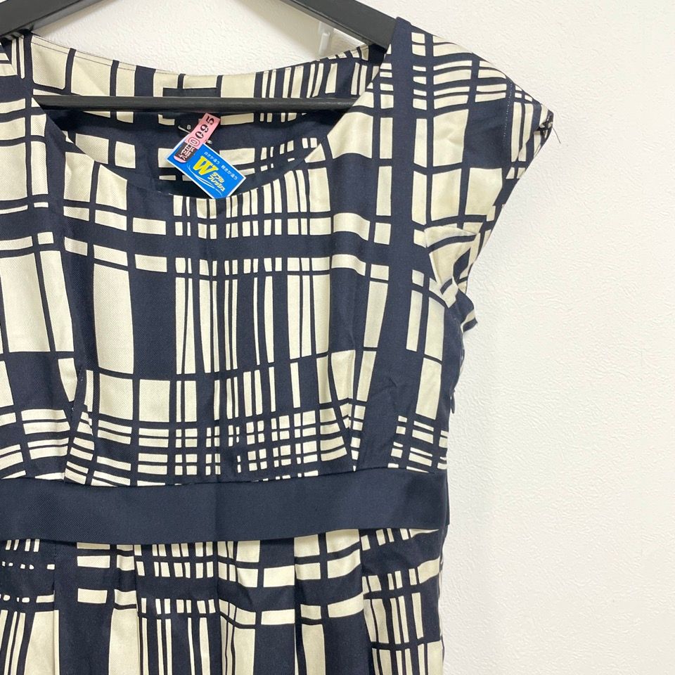 213603】HOBBS LONDON ホッブス ロンドン モザイクワンピース
