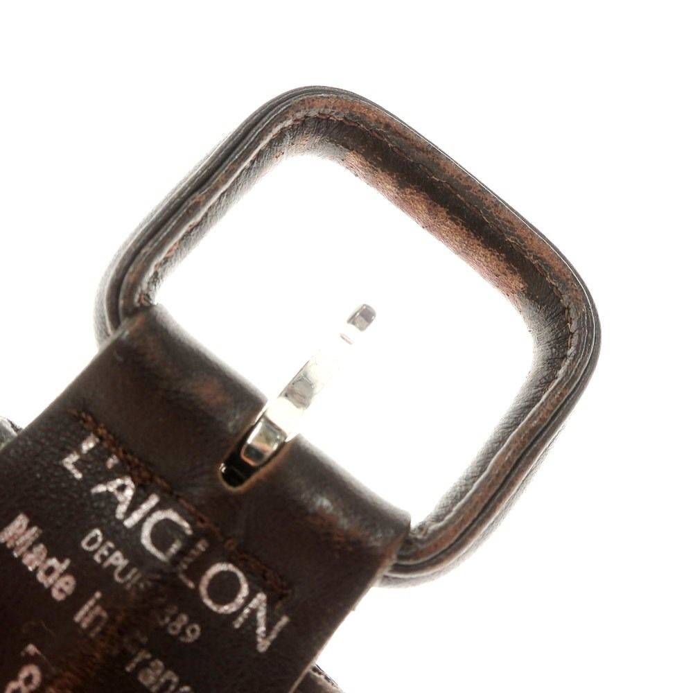 中古】レグロン L'Aiglon エラスティック ベルト ブラウン【サイズ85