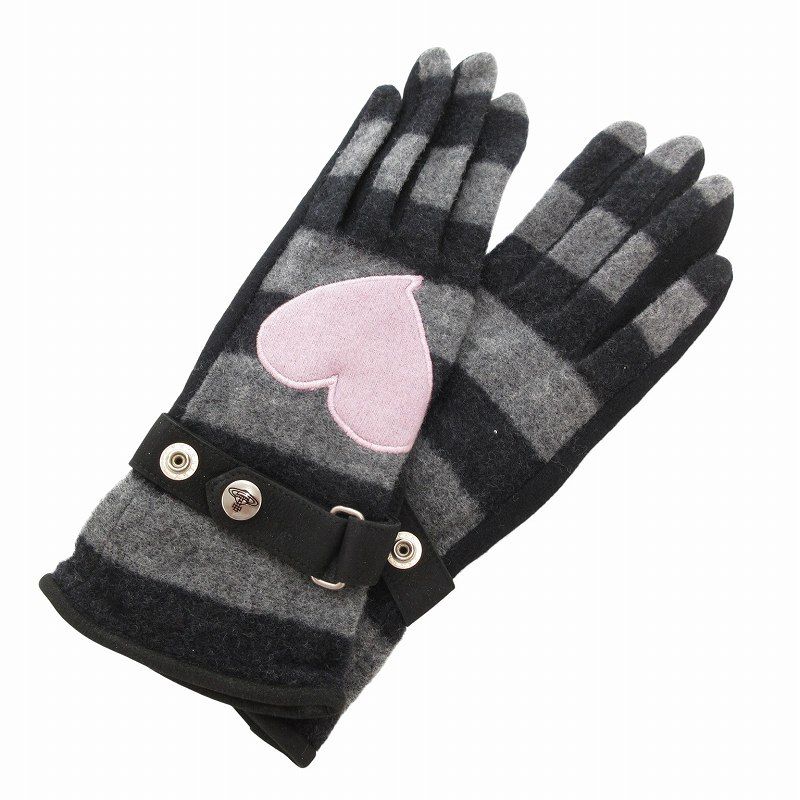 すぐ届く☆Vivienne Westwood オーブ ニットグローブ 手袋 Vivienne Westwood - ヴィヴィアンウエストウッド オーブ レザー