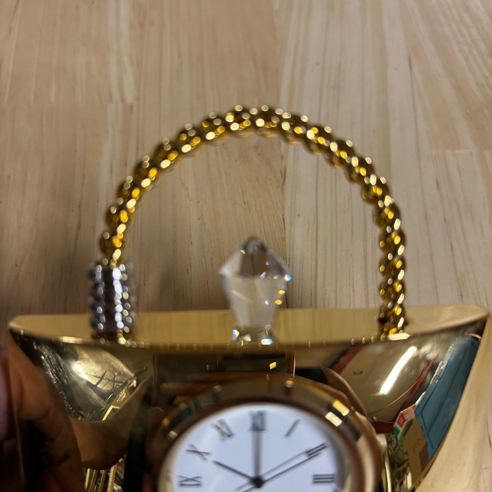 Pacific Collection 24K 置き時計 スワロフスキー クリスタル