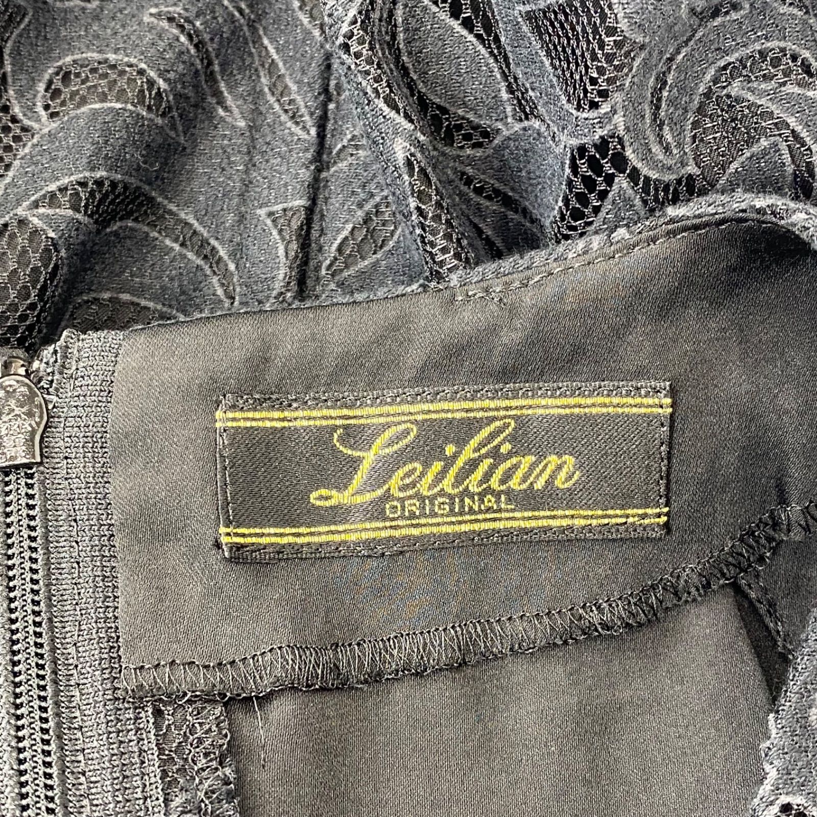 ◇未使用 レリアン Leilian ワンピース ロング 半袖 レース 刺繍