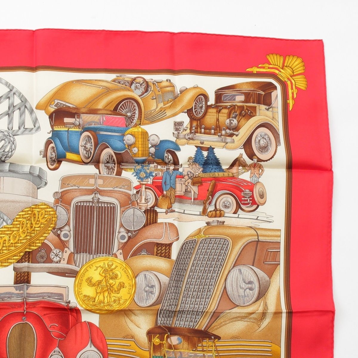 エルメス カレ90 ST.CHRISTOPHE ET L'ENFANT JESUS オート