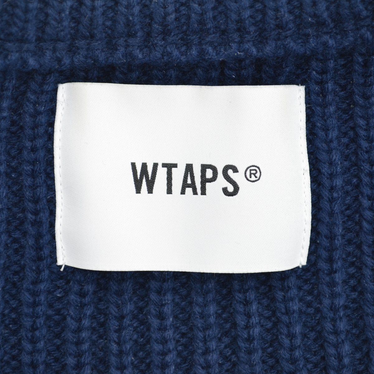 WTAPS】22AW 222MADT-KNM03 COMMANDER / SWEATER / POLY / NAVY長袖 