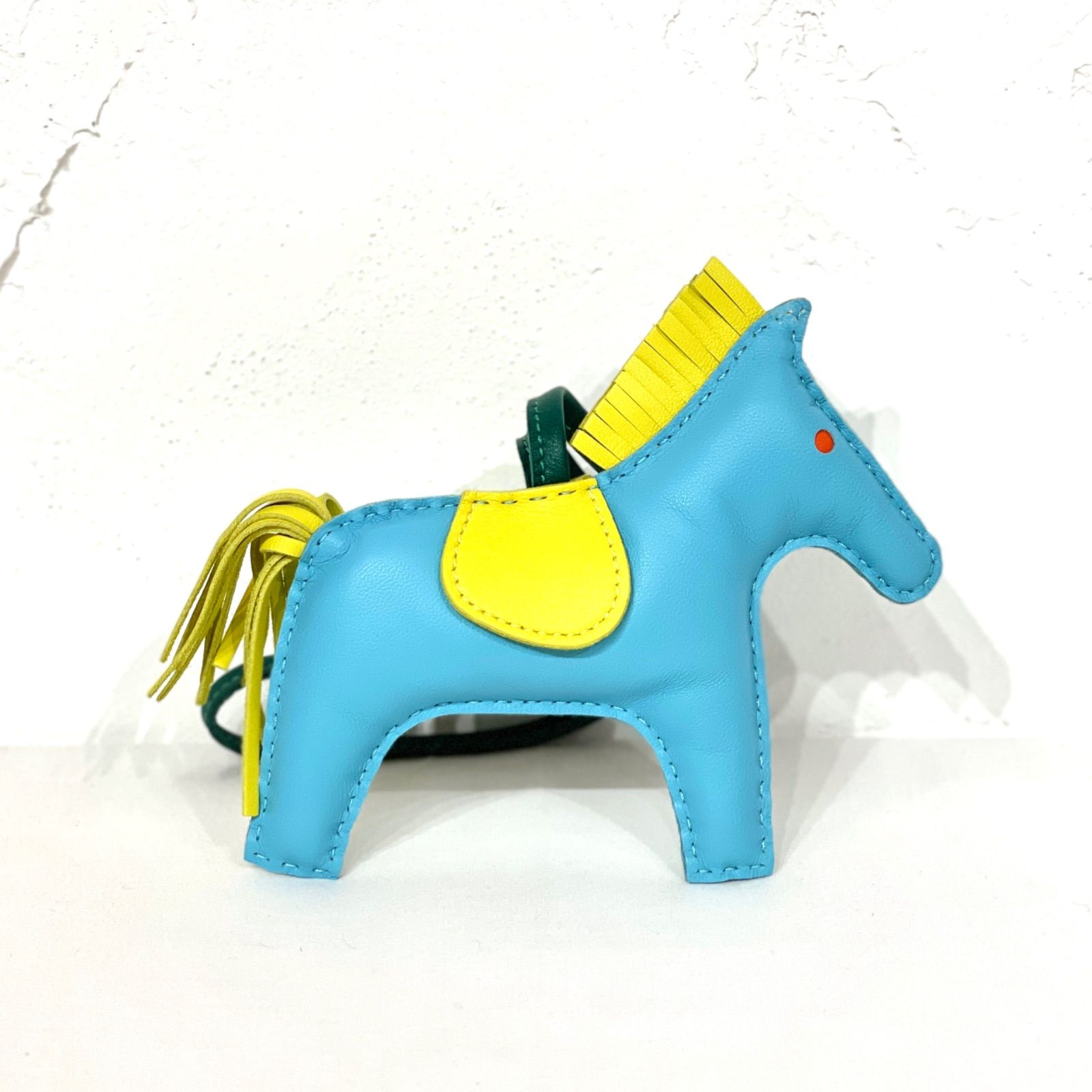 エルメス ロデオ　ライムカラー♡ エルメス ロデオMM セレスト×ライム×マラカイト HERMES バッグチャーム