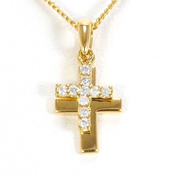 K18YG ネックレス necklace ダイヤ 総重量約2.5g 約40cm - メルカリ