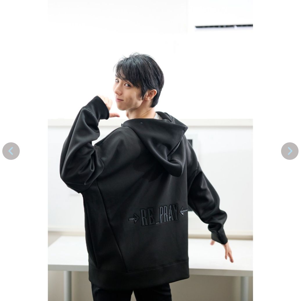 新品未使用】羽生結弦 “RE_PRAY” OFFICIAL GOODS ジップパーカー