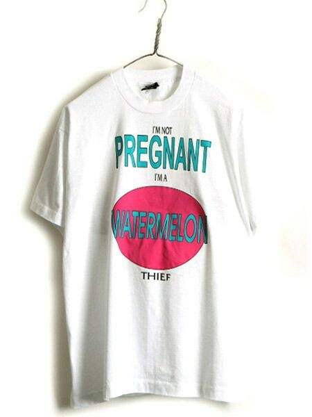 90s オールド USA製 □ ジョーク プリント 半袖 Tシャツ ( メンズ