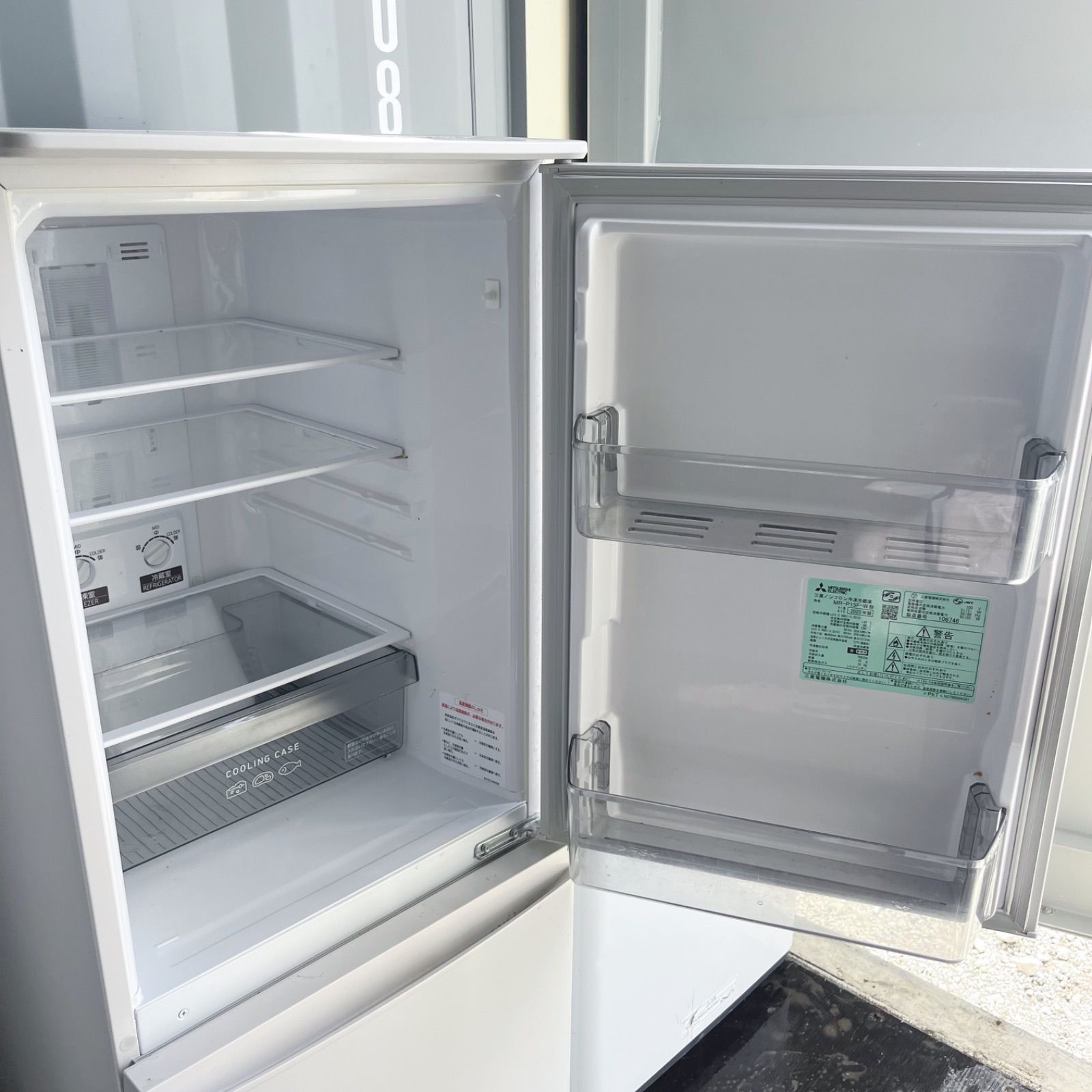 完動品 三菱マットホワイト冷蔵庫パナソニック6kg洗濯機