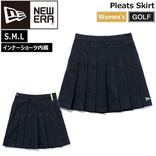 ニューエラ ゴルフウェア 女性用 Pleats Skirt NEWERA GOLF レディース プリーツ スカート ネイビー