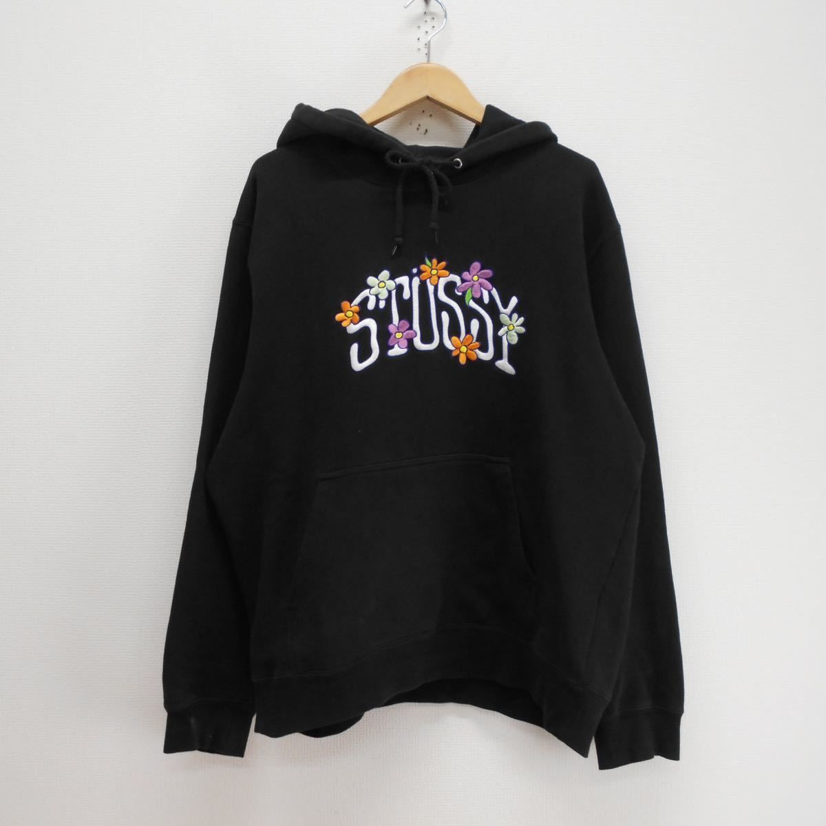 STUSSY ステューシー 20FW COLLEGIATE FLORA プルオーバーパーカー スウェット フーディ 花 ロゴ 刺繍 L  10114810 - メルカリ