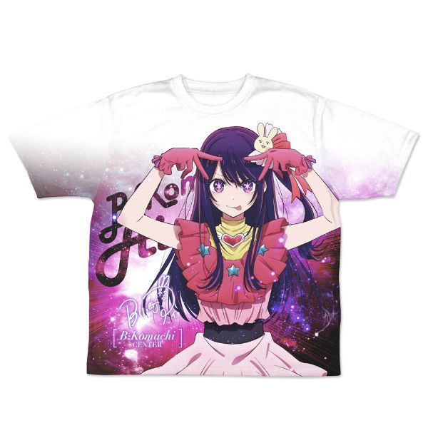 推しの子 星野アイ 両面フルグラフィックTシャツ M 衣類 ホワイト