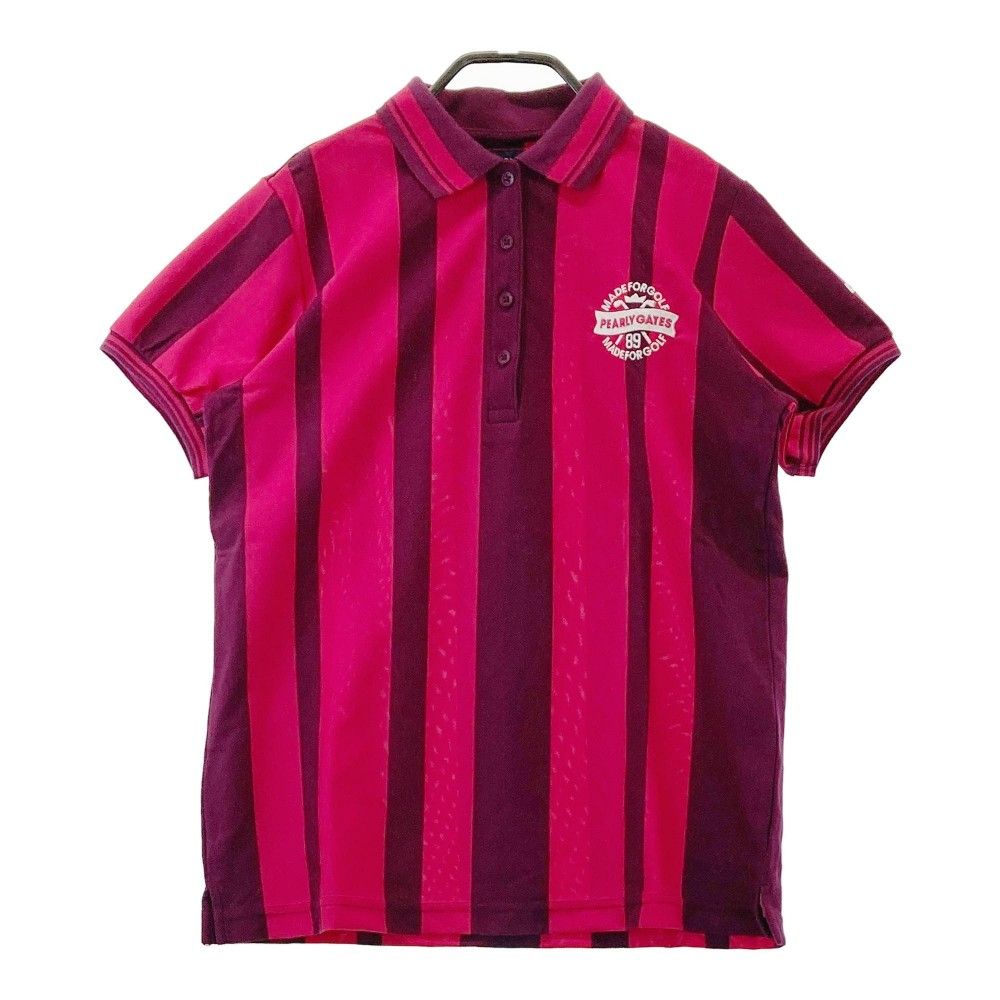 サイズ:1 PEARLY GATES パーリーゲイツ 半袖 ポロシャツ 刺繍 サイズ:1 PEARLY GATES パーリーゲイツ 半袖 ポロシャツ 刺繍