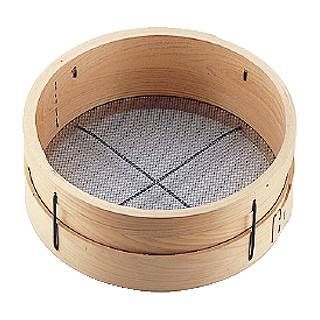 木枠砂糖フルイ 10メッシュ