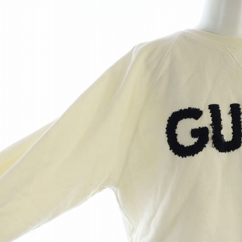 グッチ GUCCI 24SS スウェット シャツ トレーナー 長袖 クロップド ロゴ刺繍 ドローストリング XXS アイボリー 760366XJGDL レディース グッチ GUCCI 24SS スウェット シャツ トレーナー 長袖