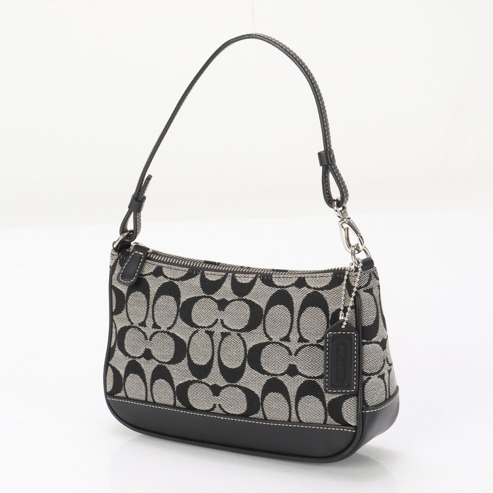 極美品 コーチ シグネチャー 6094 レザー ハンドバッグ アクセサリー