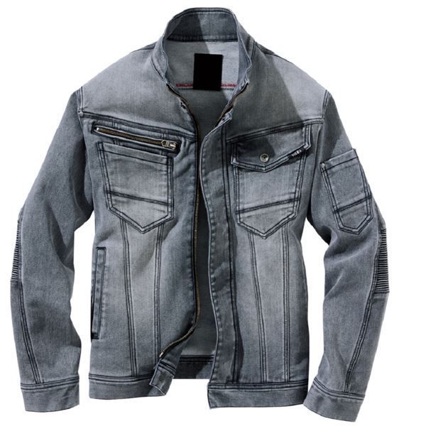 村上被服 蛇腹ジャケット 1803 ライトグレー サイズ 6L